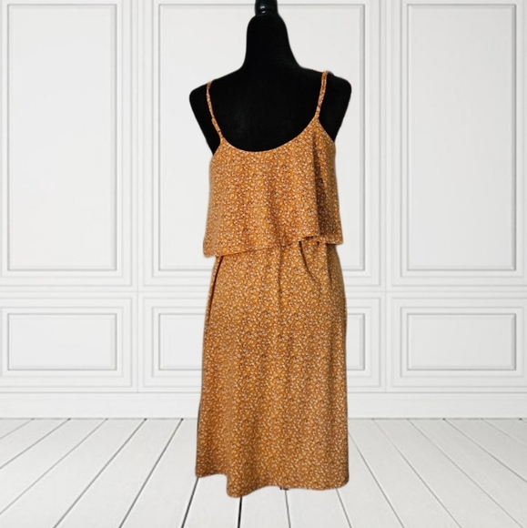 Lush Yellow Floral Dress - Picture 2 of 5